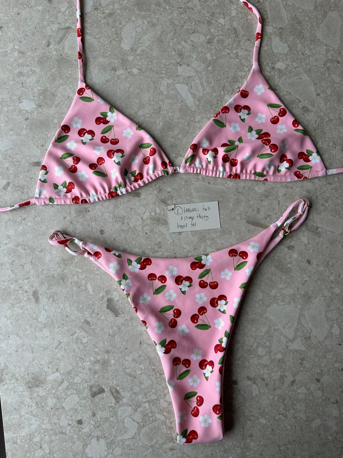 L Set Hawaii top x Strap trosa thong