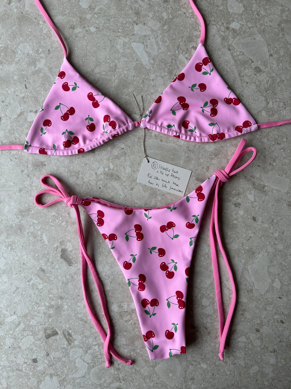 XS Set Hawii top x Tie up thong