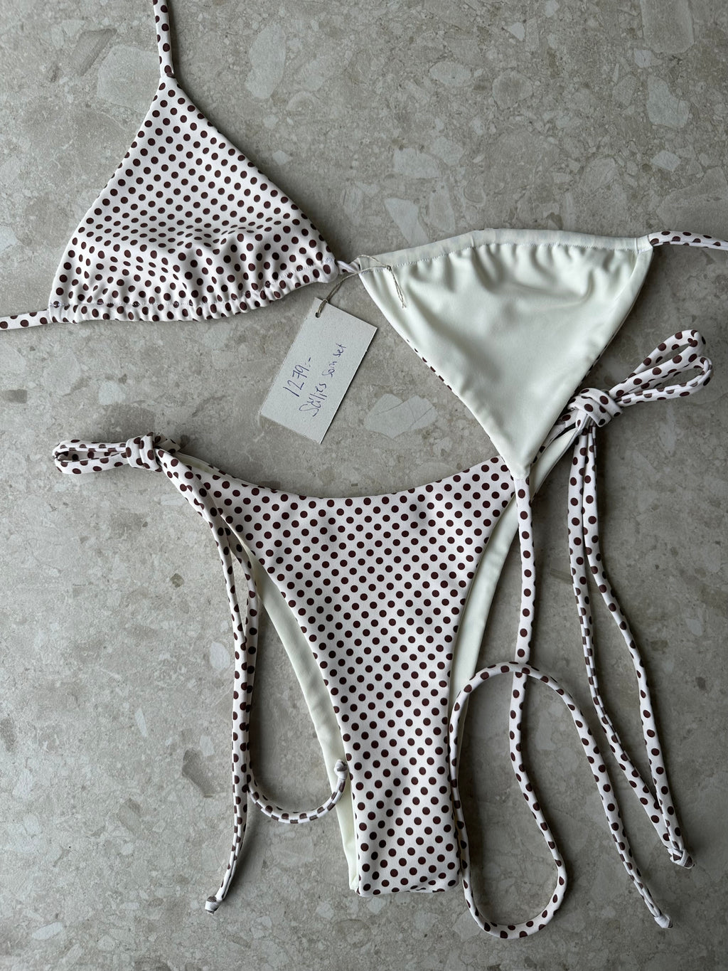 XS Set Hawaii top x Tie up thong
