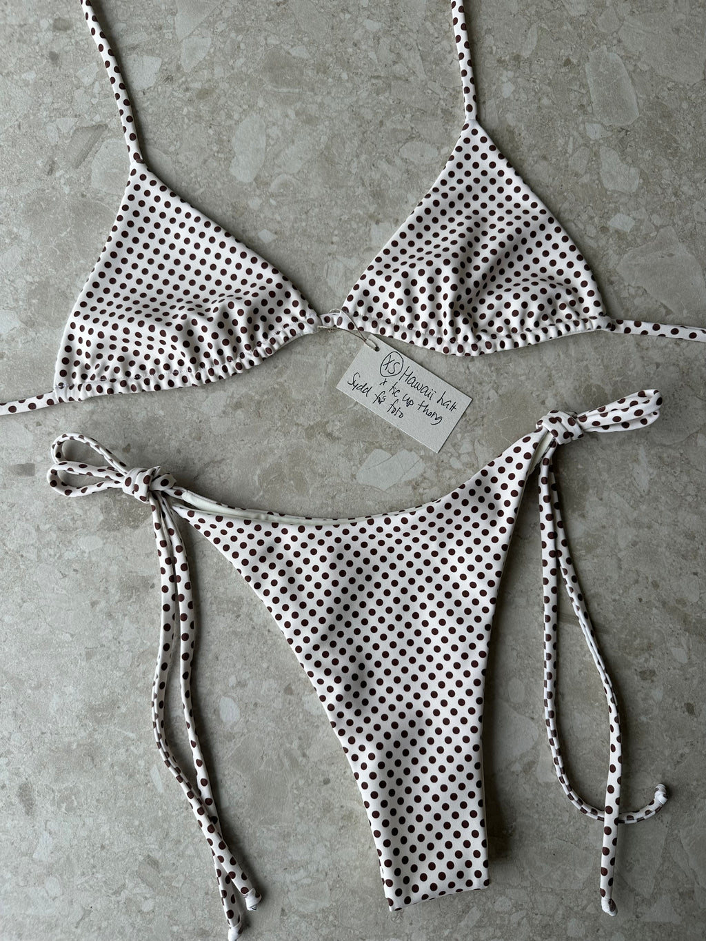 XS Set Hawaii top x Tie up thong