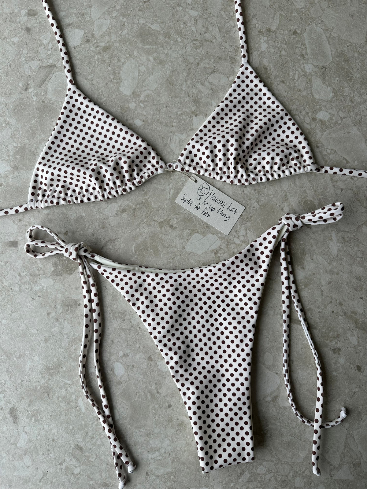 XS Set Hawaii top x Tie up thong