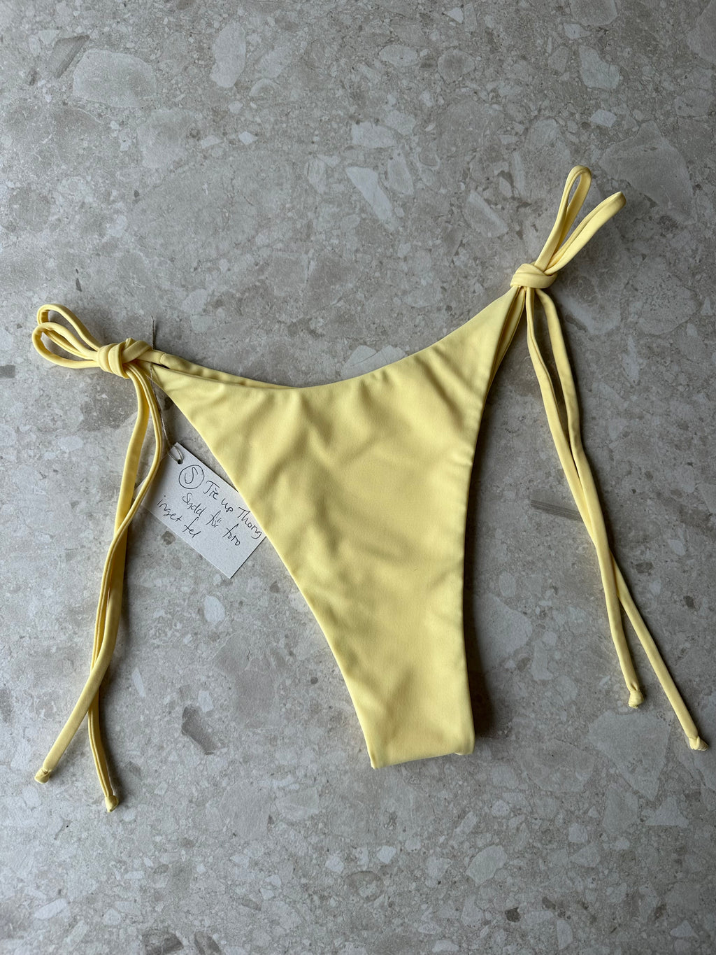 S Tie up thong
