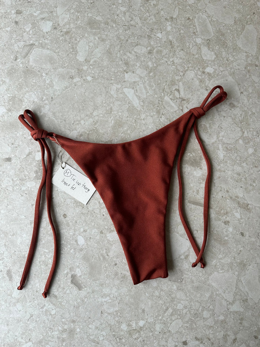M Tie up thong